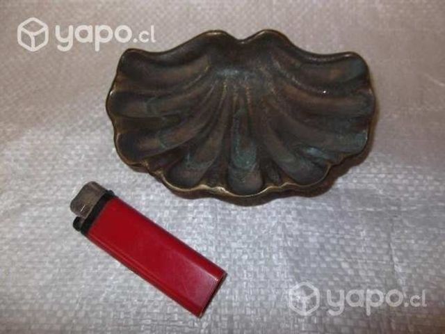 Jabonera Antigua, Bronce Macizo Con Diseño