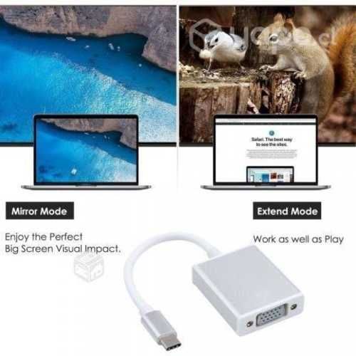 Adaptador Conversor Tipo C A Vga Macbook Notebook