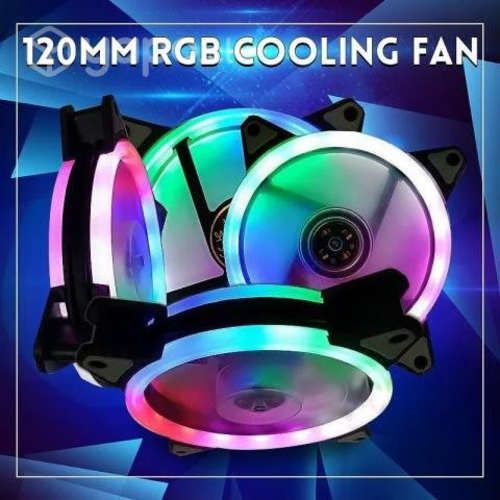 Ventilador Luz Led Rgb Multicolor Pc Computador 12