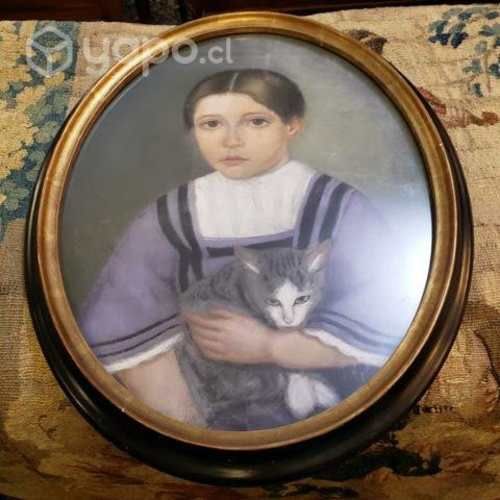 Cuadro tecnica mixta anónimo