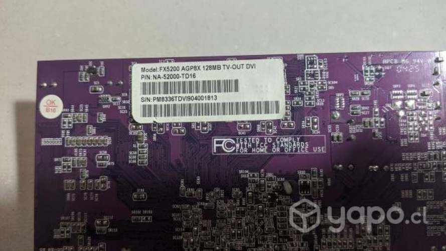 Tarjeta Video NVidia GeForce FX5200