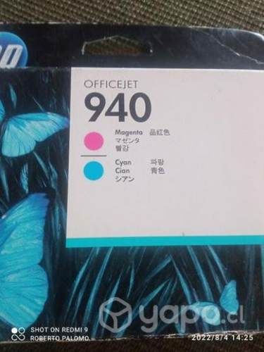 Cabezal HP 940 Magenta cyan original
