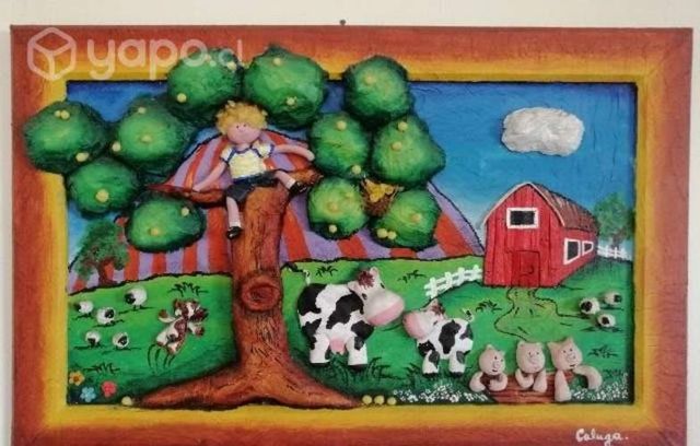 Cuadro infantil en relieve