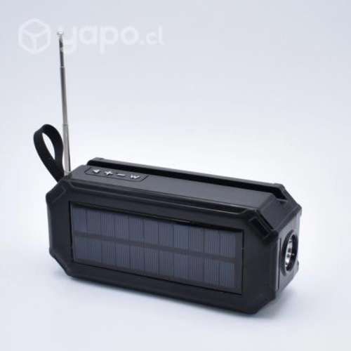 Radio Solar carga USB bluetooth parlante linterna