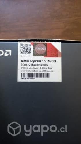 Procesador Ryzen 5 2600 nuevo conversable