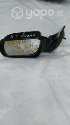 Espejo Mazda 3 sin tapa desarmaduría año 2008