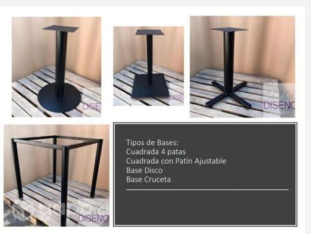 Soportes Metálico Mesas Cafeteria, Restaurant