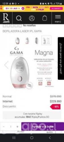 Depiladora magna 300 mil flashes