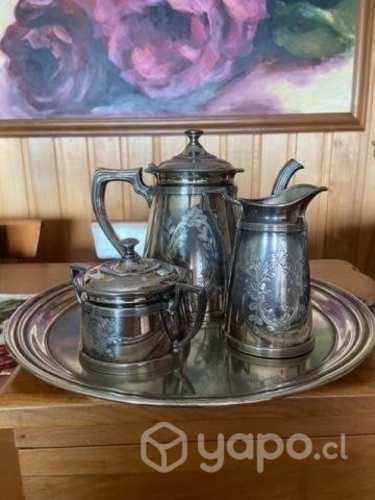 Juego de té de plaqué