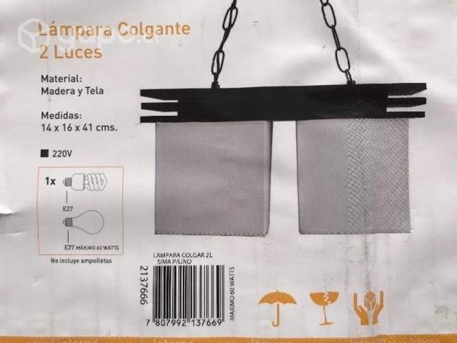 Lámparas colgantes, simple y doble