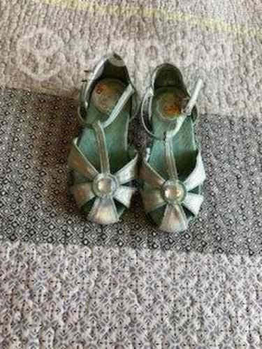 zapatos de princesa niña talla 29 taco plata