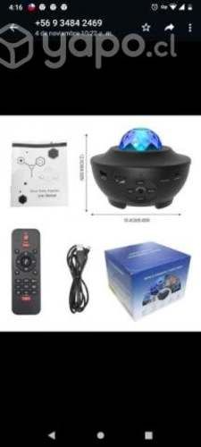 Proyector De Galaxia Estrellas Led Y Sonido Blueto