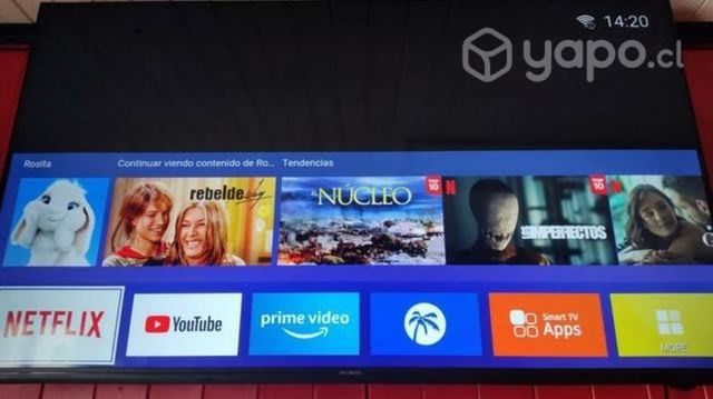 Tv 55 pulgadas hyundai + soporte de tv como nuevo