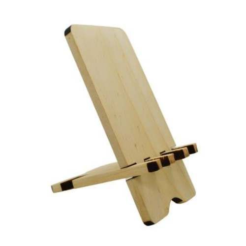 Soporte Celular Ecológico Madera Natural