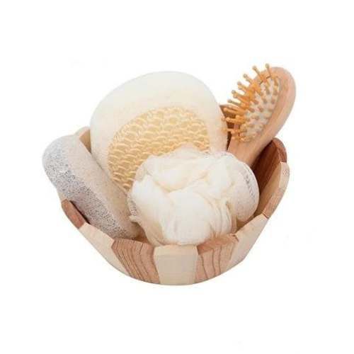 Canasto Madera SPA Belleza Cuidado Personal Redond