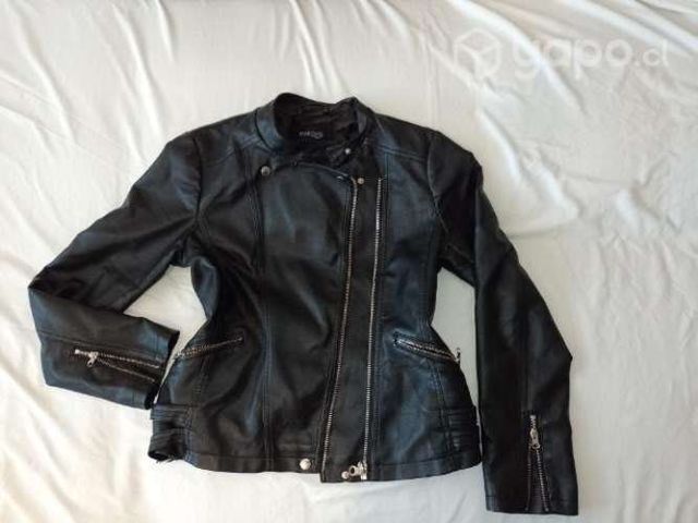 Chaqueta cuero sintético mujer talla m