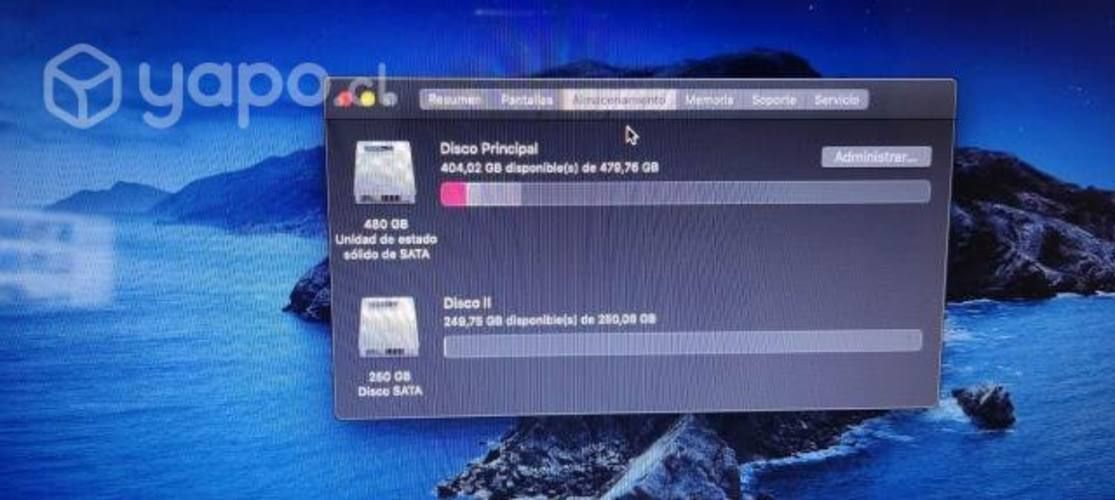 Notebook macbook pro 2012 ssd 750 GB