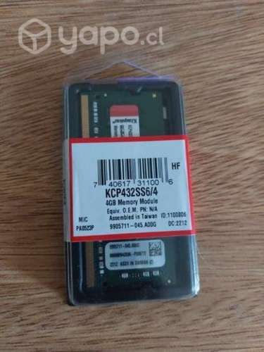 Ram ddr4 4gb 3200 Nueva