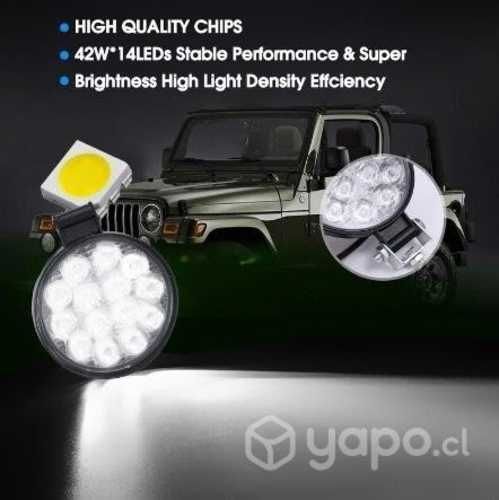 Foco Led Neblinero 48w Redondo 14 LED 12V 24V