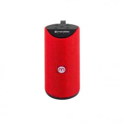 Parlante monster bluetooth anti salpicaduras rojo