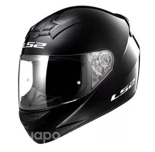 Casco Moto Integral Ls2 Ff352 Rookie Negro Brillan