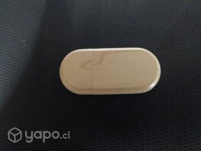 Pendrive de madera grabable ovalados y rectangular