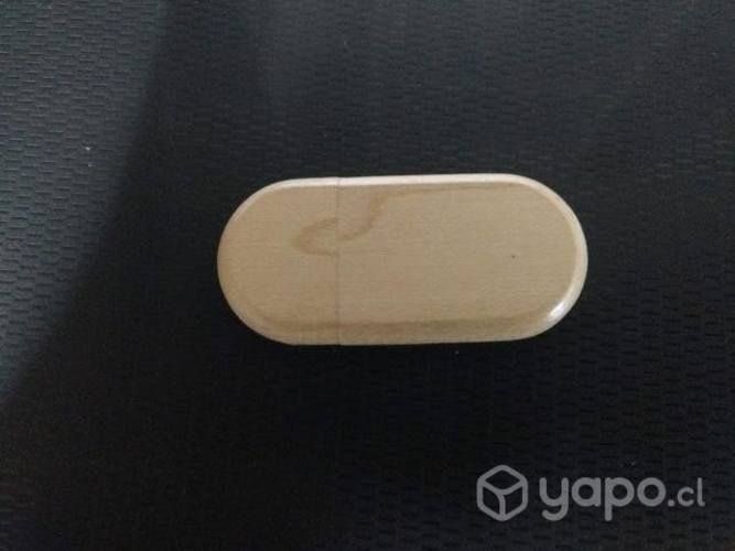 Pendrive de madera grabable ovalados y rectangular