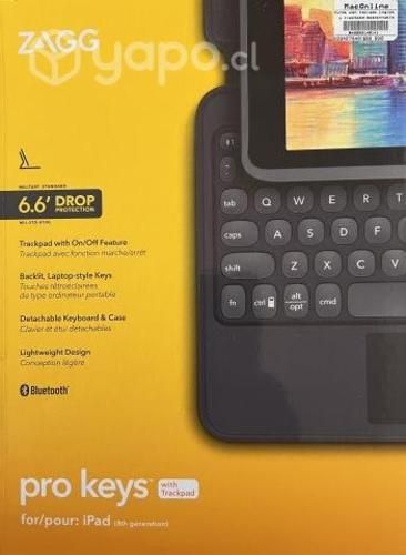ZAGG Teclado con trackpad y Funda de protección
