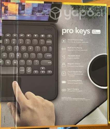ZAGG Teclado con trackpad y Funda de protección