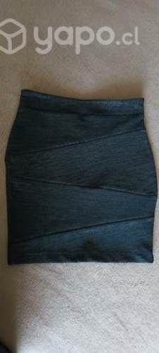 Minifalda de Fiesta con Brillos Talla S Nueva