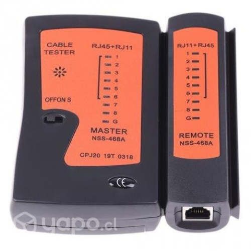 Tester de cable de red rj45, rj11, rj12