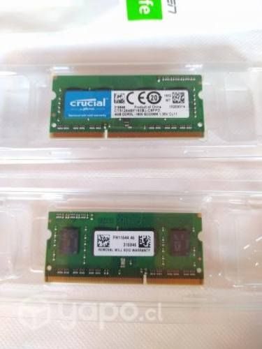 Memorias RAM Crucial de 4GB DDR3L