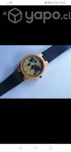 Reloj de bambú 2 diseños