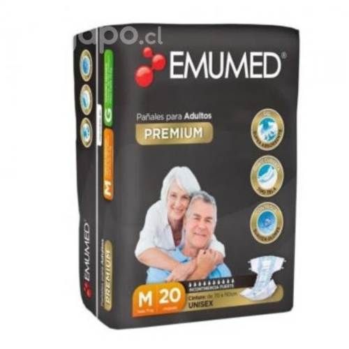 Emumed Pañal Adulto Talla M 20Un