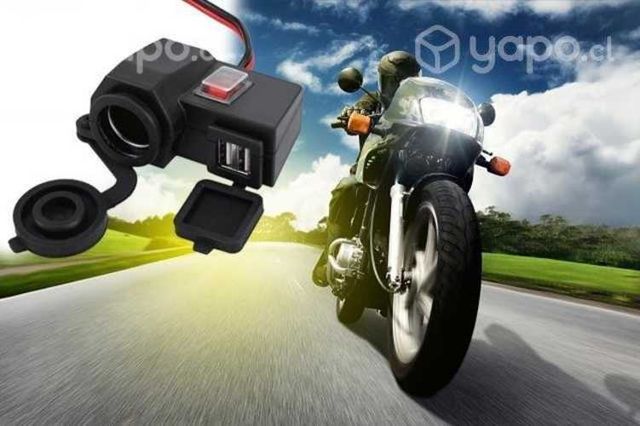 Cargador 2 USB 5V + Encendedor Cigarrera para Moto