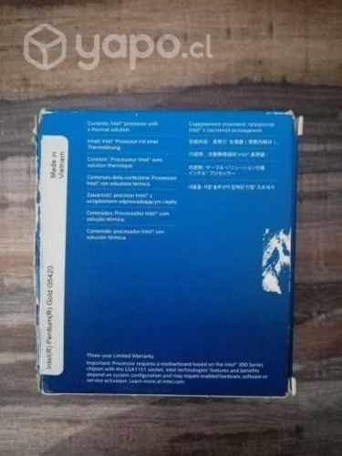 Procesador Pentium Gold g5420. Abierto, sin uso