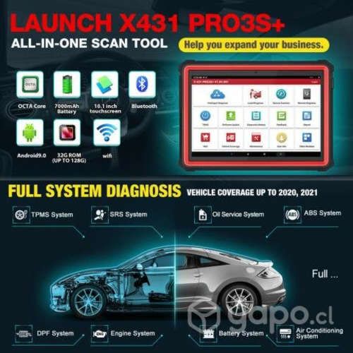 Scanner automotriz launch x-431 pro3 prueba activa