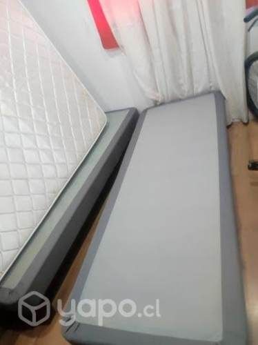 Dos plazas cama base dividida