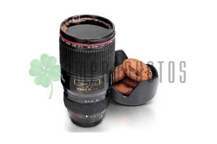 Tazón Mug Tipo Cámara x2 +