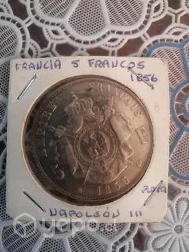 Moneda francesa 1856