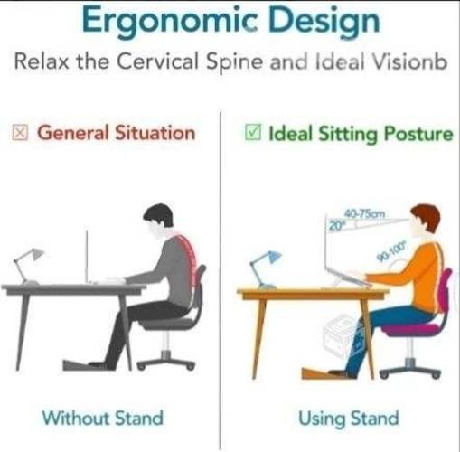 Soporte Notebook de Aluminio Ajustable Portátil