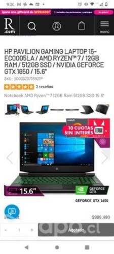 Pc HP Pavilion gaming