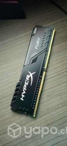 Memoria Ram 16gb DDR4-2666 kingston hyper x fury