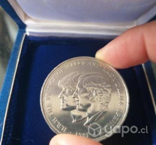 Moneda conmemorativa boda real 1981