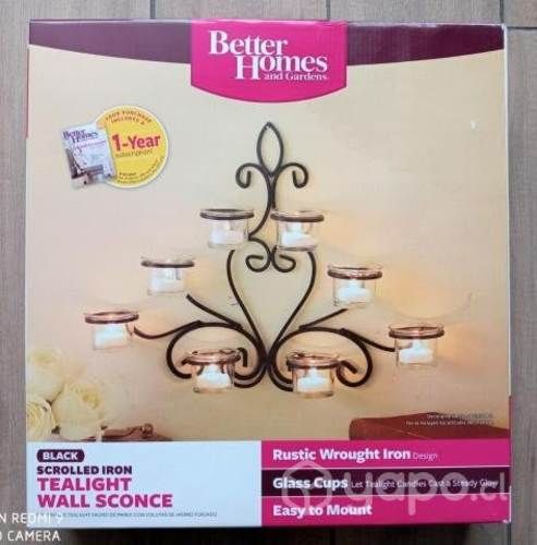 Candelabro de Pared Tealight 8 velas Made in India