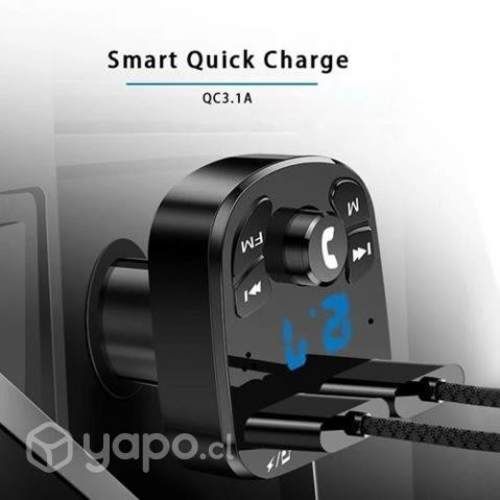Adaptador Transmisor Bluetooth FM Radio Cargador C