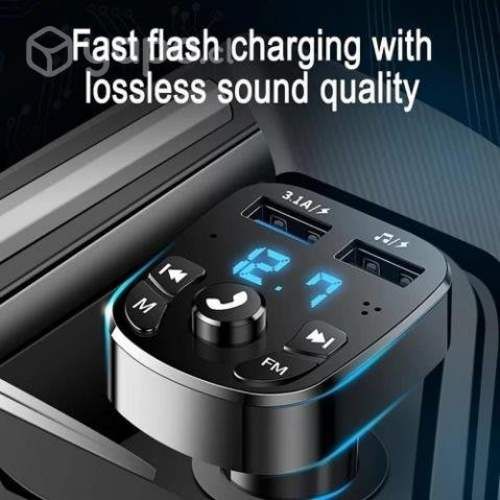 Adaptador Transmisor Bluetooth FM Radio Cargador C