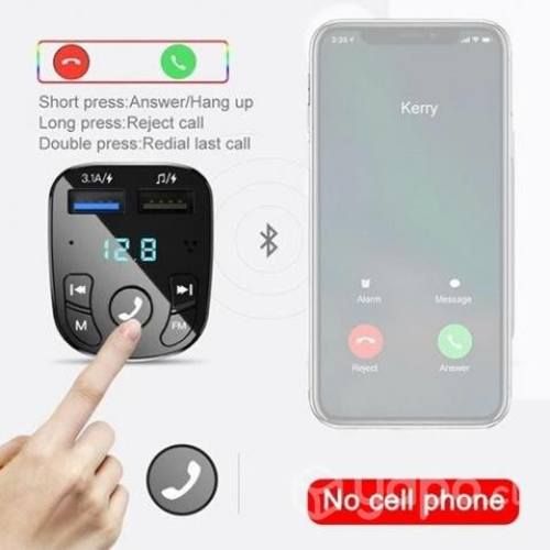 Adaptador Transmisor Bluetooth FM Radio Cargador C