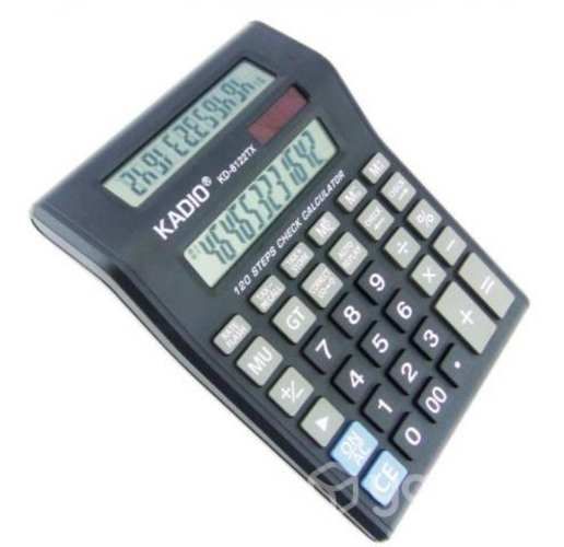 Calculadora Doble Visor, De 12 Digitos, Kadio Mode