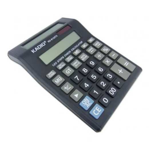 Calculadora Doble Visor, De 12 Digitos, Kadio Mode